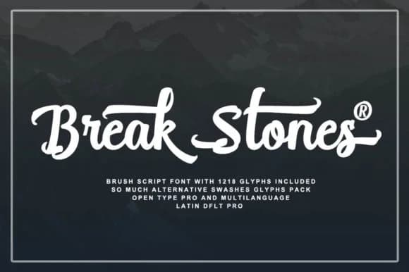 Break Stones Font by feydesign — Script Handwritten Font