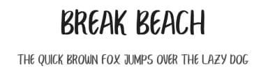 Break Beach by Eldertype Studio — Script Handwritten Font — thumbnail 1