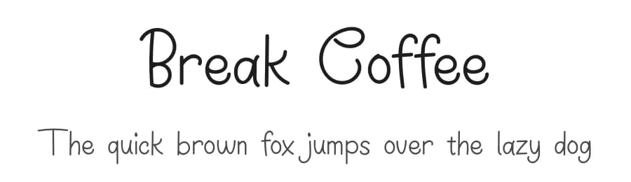Break Coffee by Erik Studio — Script Handwritten Font