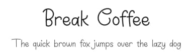 Break Coffee by Erik Studio — Script Handwritten Font — thumbnail 1