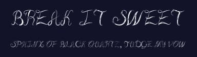 Break It Sweet by Jaime Sanchez — Script Handwritten Font — thumbnail 2