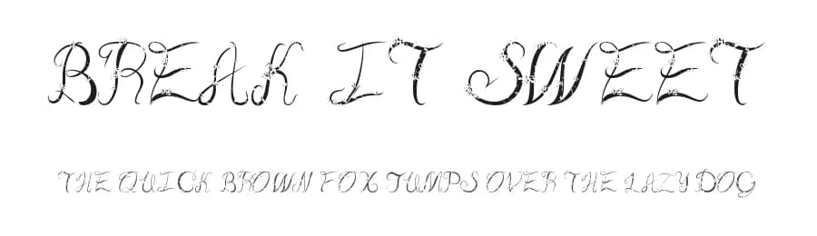 Break It Sweet by Jaime Sanchez — Script Handwritten Font