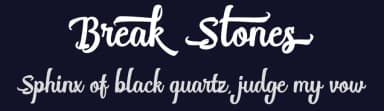 Break Stones by FHFont — Script Handwritten Font — thumbnail 2