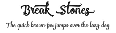 Break Stones by FHFont — Script Handwritten Font — thumbnail 1