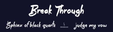 Break Through by JSH creates — Script Handwritten Font — thumbnail 2