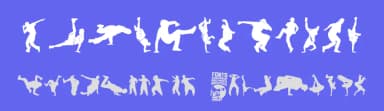 Breakdance by Woodcutter — Dingbats Font — thumbnail 3