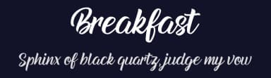 Breakfast by Letterflow — Script Handwritten Font — thumbnail 2