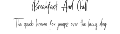 Breakfast And Chill by Just Font You — Script Handwritten Font — thumbnail 1