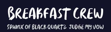 Breakfast Crew by The Branded Quotes — Script Handwritten Font — thumbnail 2