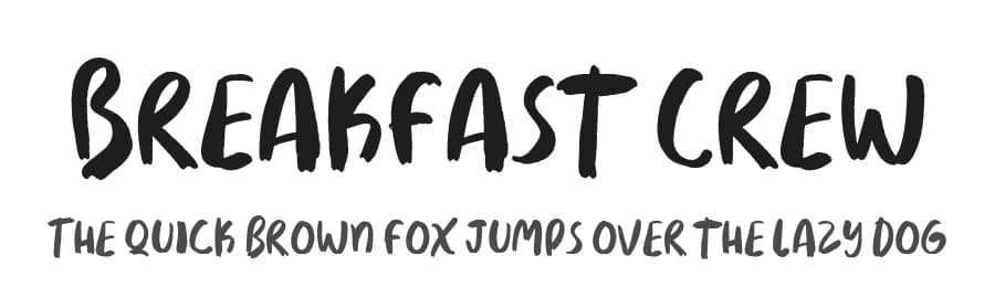 Breakfast Crew by The Branded Quotes — Script Handwritten Font — preview 1