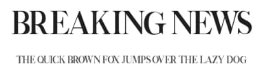 Breaking News by Vladimir Nikolic — Serif Font — thumbnail 1
