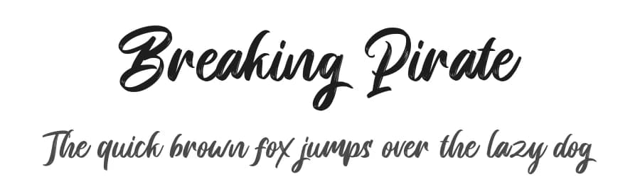 Breaking Pirate by Andrimada Creative — Script Handwritten Font