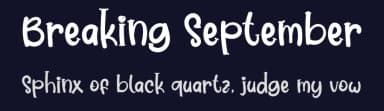 Breaking September by Mr.Soon Design — Script Handwritten Font — thumbnail 2
