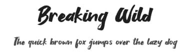 Breaking Wild by Khurasan — Script Handwritten Font — thumbnail 1