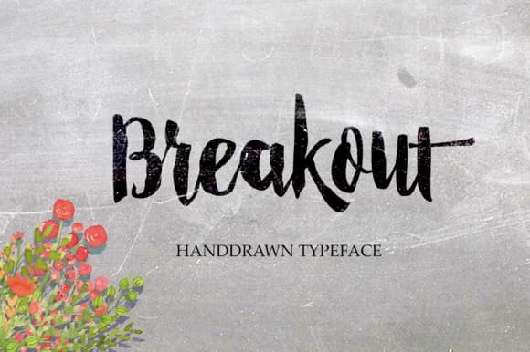 Breakout Font by Alqawoms — Script Handwritten Font — preview 1
