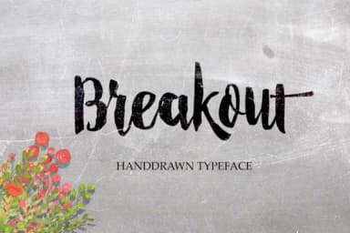 Breakout Font by Alqawoms — Script Handwritten Font — thumbnail 1