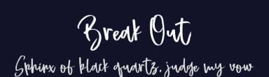 Break Out by Alfaraby Studio — Script Handwritten Font — thumbnail 2