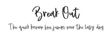 Break Out by Alfaraby Studio — Script Handwritten Font — thumbnail 1