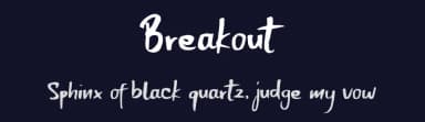 Breakout by Lettersiro Studio — Script Handwritten Font — thumbnail 2