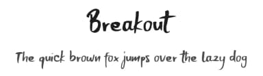 Breakout by Lettersiro Studio — Script Handwritten Font — thumbnail 1