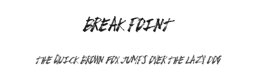 Break Point by Xerographer Fonts — Script Handwritten Font