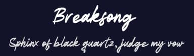 Breaksong by Mozatype — Script Handwritten Font — thumbnail 2