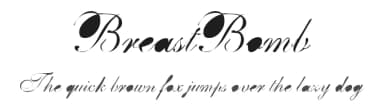 BreastBomb by BombHaus — Script Handwritten Font — thumbnail 1