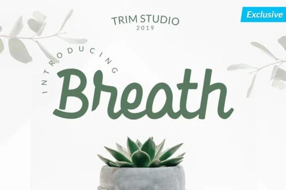Breath Font by Trim Studio — Script Handwritten Font