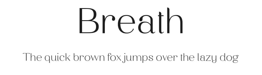 Breath by Pentagonistudio — Serif Font
