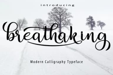 Breathaking Script Font by zulkhairilettering — Script Handwritten Font — thumbnail 8
