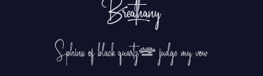Breathany by Noah Type — Script Handwritten Font — thumbnail 2