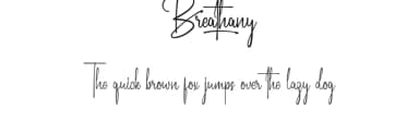 Breathany by Noah Type — Script Handwritten Font — thumbnail 1