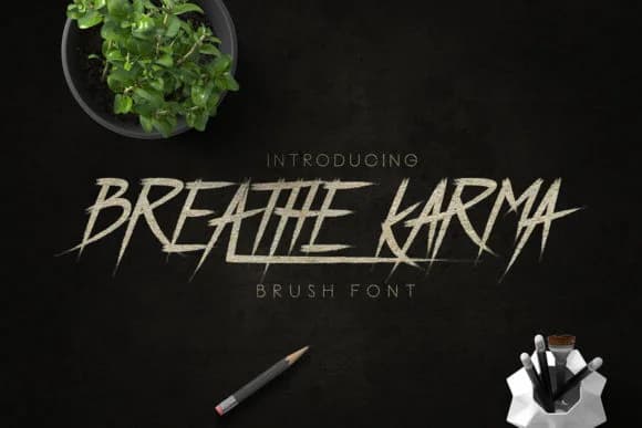 Breathe Karma Font by madeDeduk — Script Handwritten Font