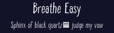 Breathe Easy by BLKBK Fonts — Script Handwritten Font — thumbnail 2