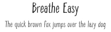 Breathe Easy by BLKBK Fonts — Script Handwritten Font — thumbnail 1