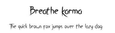 Breathe Karma by madeDeduk — Script Handwritten Font — thumbnail 1