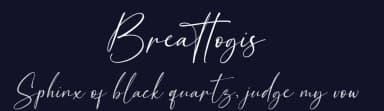 Breattogis by Hanzel Space — Script Handwritten Font — thumbnail 2