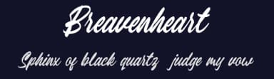 Breavenheart by Typetemp Studio — Script Handwritten Font — thumbnail 2