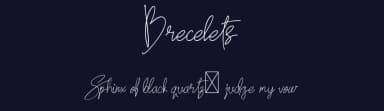 Brecelets by Muhammad Hasan — Script Handwritten Font — thumbnail 2