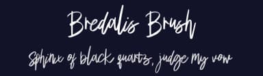 Bredalis Brush by Feri Feriyal — Script Handwritten Font — thumbnail 2
