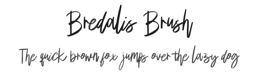 Bredalis Brush by Feri Feriyal — Script Handwritten Font