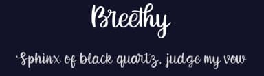 Breethy by Letterflow Studio — Script Handwritten Font — thumbnail 2
