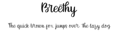 Breethy by Letterflow Studio — Script Handwritten Font — thumbnail 1