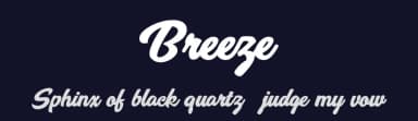 Breeze by Billy Argel Fonts ® — Script Handwritten Font — thumbnail 2
