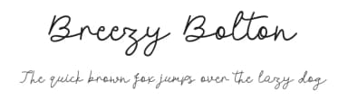 Breezy Bolton by Edric Studio — Script Handwritten Font — thumbnail 1