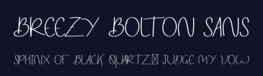 Breezy Bolton Sans by Edric Studio — Script Handwritten Font — thumbnail 2