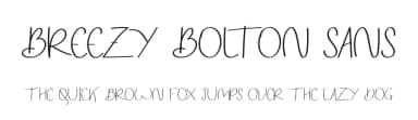 Breezy Bolton Sans by Edric Studio — Script Handwritten Font — thumbnail 1