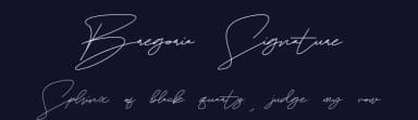 Bregoria Signature by Jadatype — Script Handwritten Font — thumbnail 2