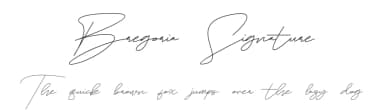 Bregoria Signature by Jadatype — Script Handwritten Font — thumbnail 1