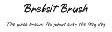 Breksit Brush by Tezar Tantular — Script Handwritten Font — thumbnail 1